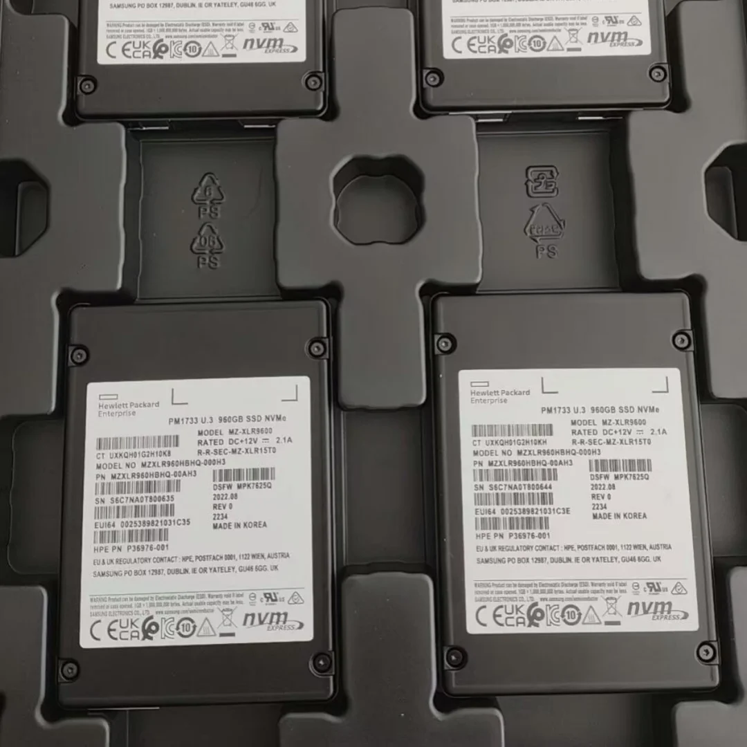 

Оригинальный твердотельный накопитель PM1733 960G U.3 NVME PCIE, новый