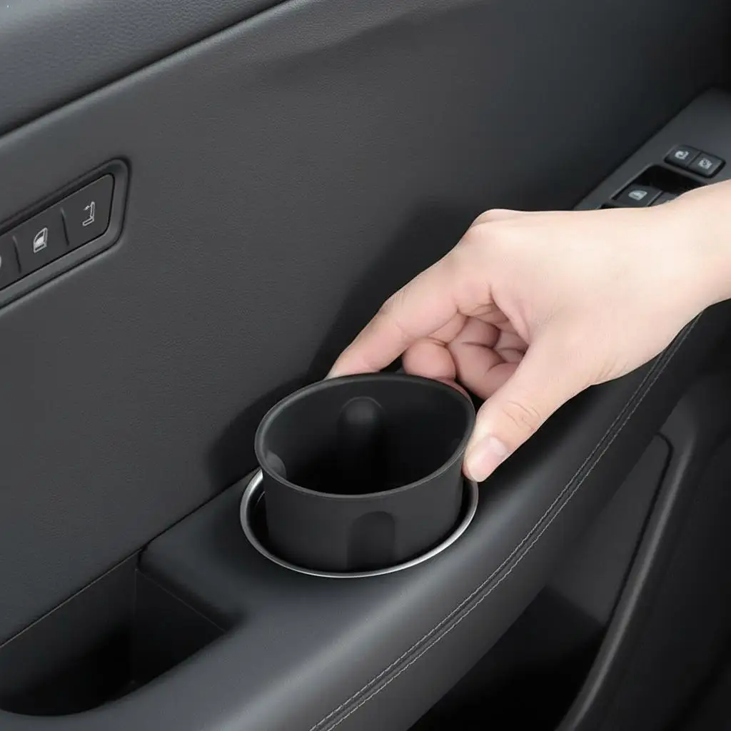 Para Tesla Model YL 6 Lugares 2026 Plus, Organizador de Silicone para Porta-Copos da Terceira Fileira, Tapete Protetor de Armazenamento para o Banco Traseiro, 2 Peças