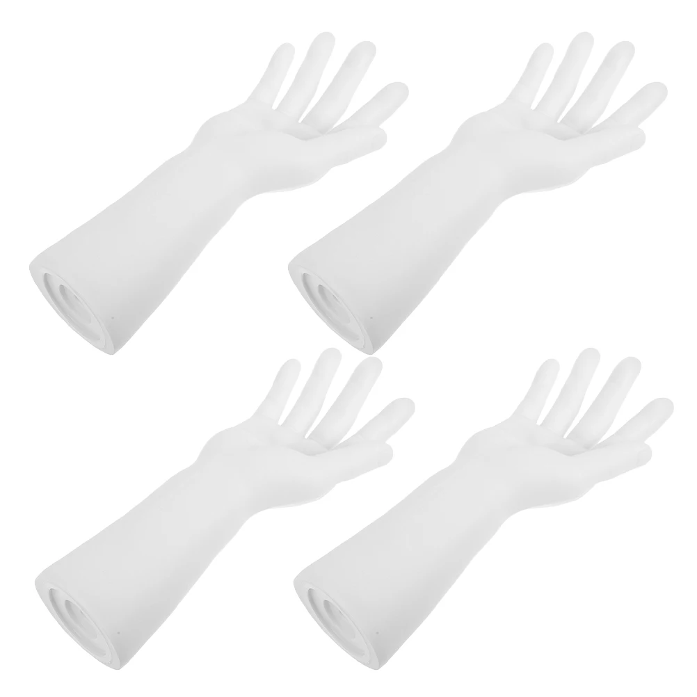 

4Pcs H Mold Gloves Jewelry Holder Mannequin Plastic Display Ring Bracelet Exhibit MultiFunction Prop Store Showcased Details
