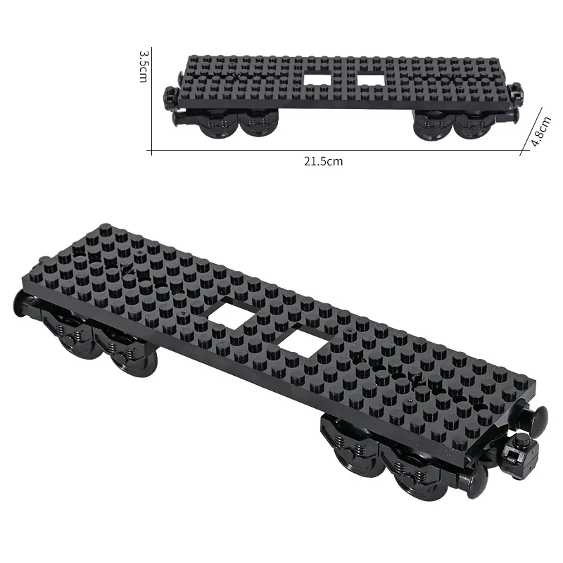 City Train Track Base MOC Building Blocks Set con parti della piastra superiore Carrello del treno Mattoni tecnici Treno Telaio Modello Parti del giocattolo