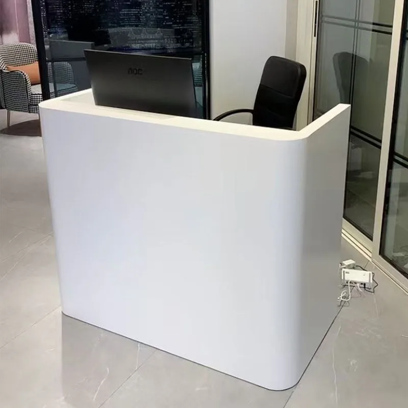 Minimalist Modern Reception Desks Welcome Display Executive Design Reception Desks Wood Hotel Escritorio Commercial Furniture
