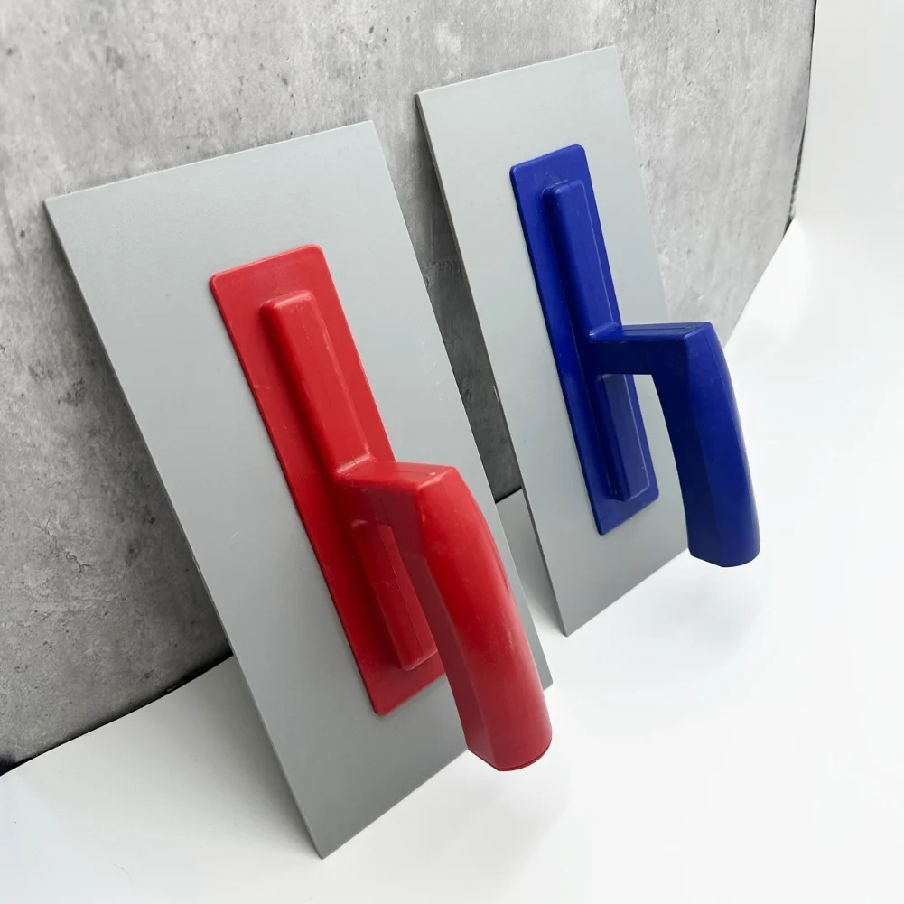 

1pc Large Plastic Trowel Bricklaying Trowel Cement Scraper Mud Board Construction Plastering Tool With Plastic Handle Finishing