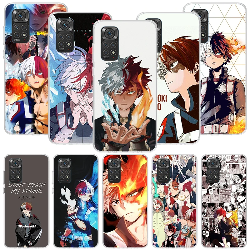 My Hero MHA Todoroki Shoto Phone Case For Xiaomi Redmi Note 13 12S 12 11S 11E 11 Pro Plus 11T 10S 10 9S 9 + 8T 8 7 Art Pattern C