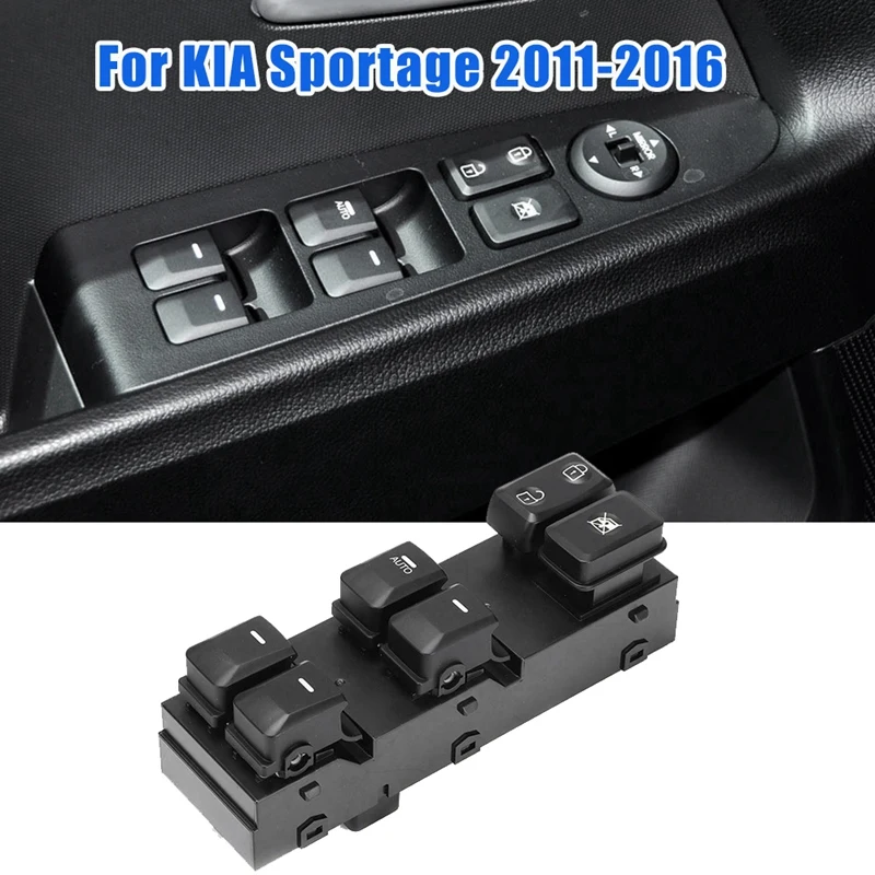 For KIA Sportage R 2011-2016 Power Master Window Lift Control Switch Front Left LH Driver Side 93570-3W400