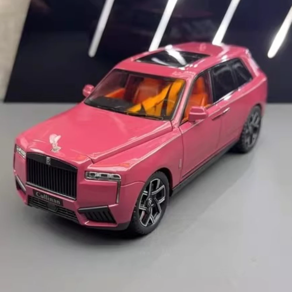 1:24 Rolls Royce Cullinan Phantom Modello di Auto Giocattolo In Lega Corpo Luce Suono Assorbimento Degli Urti Modelli di Auto Sportive Collezione Ragazzi Regali