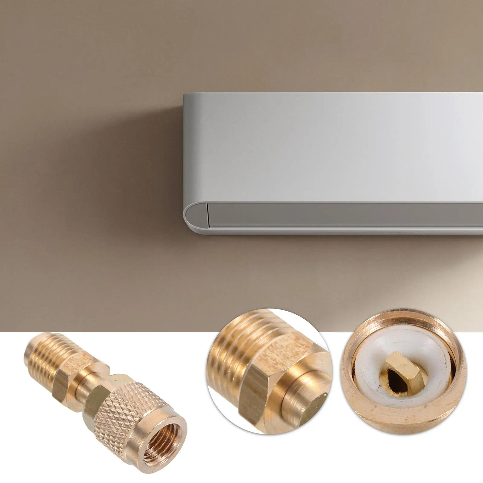 Copper Air Conditioner Adapter Fittings HVAC Connectors Fluoride Hose Couplers Refrigerant AC Fittings