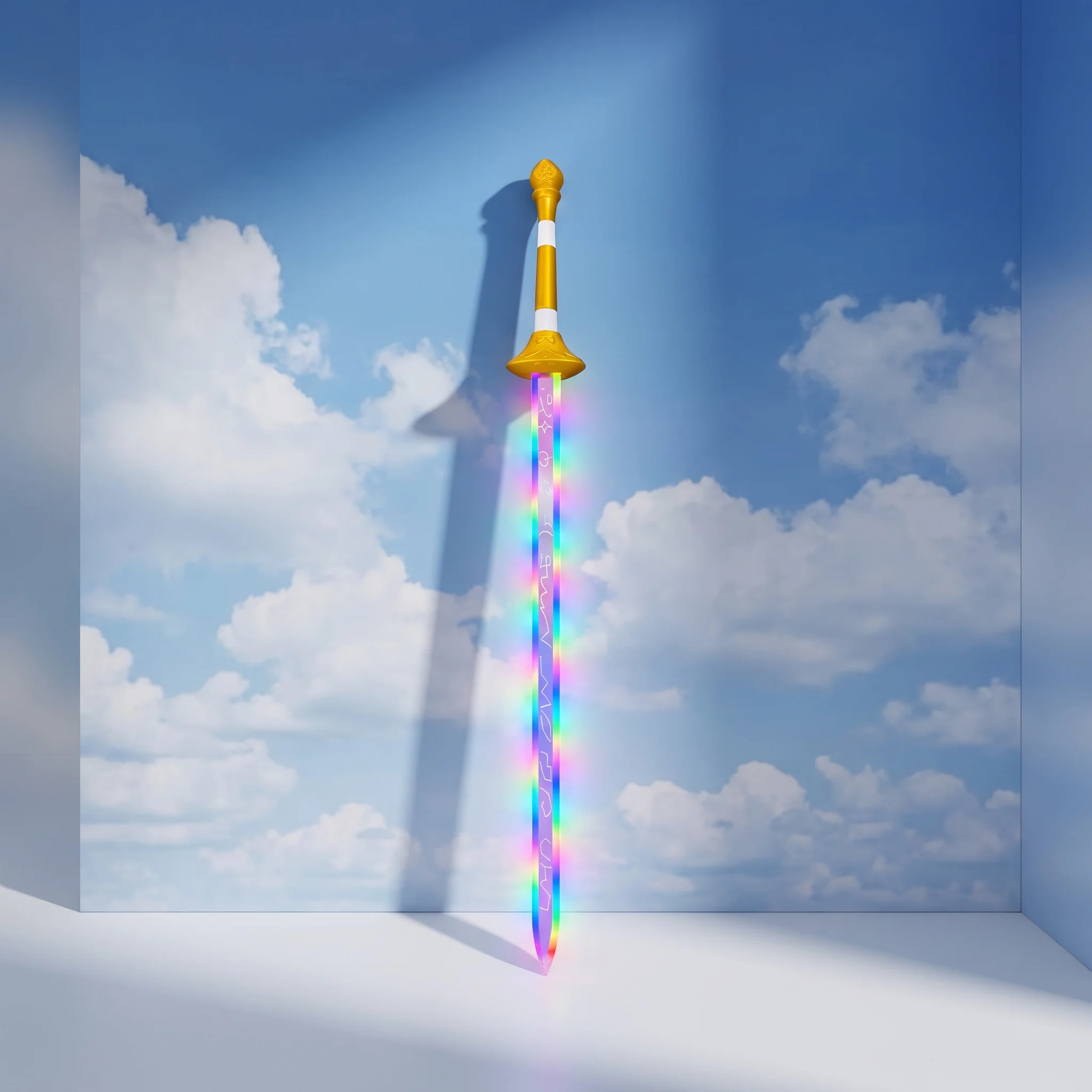 39inch KPOP Bayonetta Group Real Size Katana Anime Cosplay Prop Sword Ninja Knife Blade Colorful Luminous 1:1 Scale PU Toy Gift