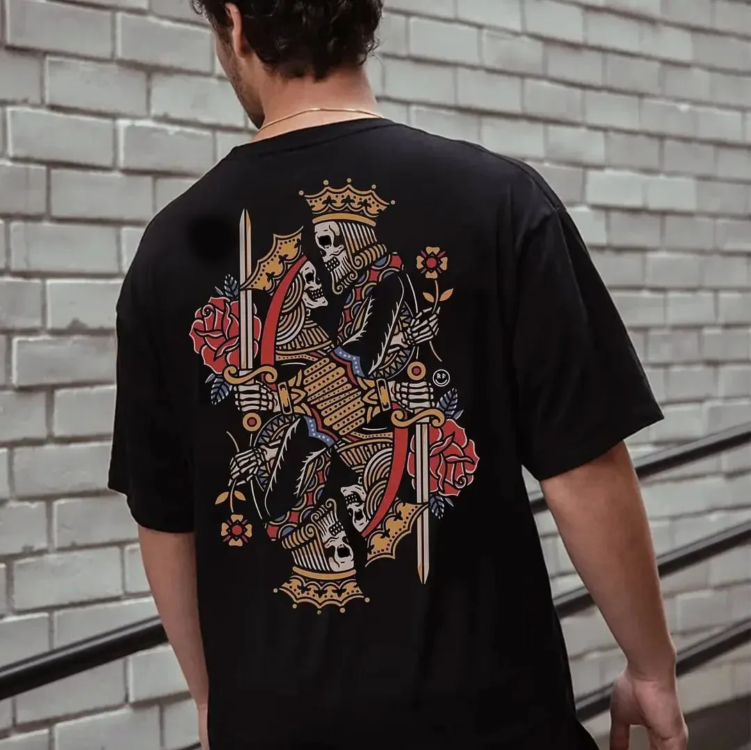 2025 أزياء رجالية نمط غريب الطباعة التجفيف السريع النسيج عنصر الموضة نمط الهيب هوب شارع العليا تي شيرت حجم كبير #1