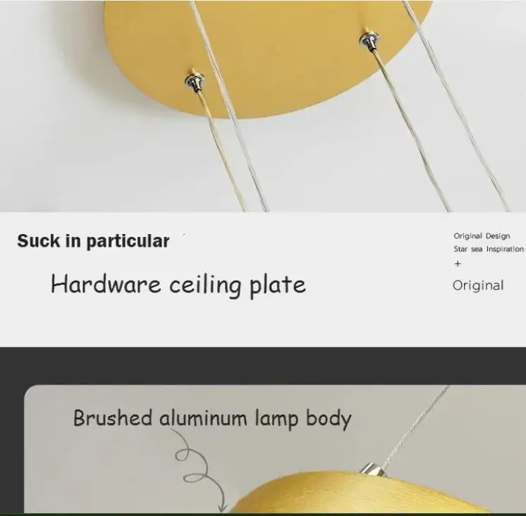 

Luxury LED Chandeliers Lighting For Kitchen Living Room Loft Hanging Chain Nordic Gold Chandelier Bedroom Lamp lustre Industriel