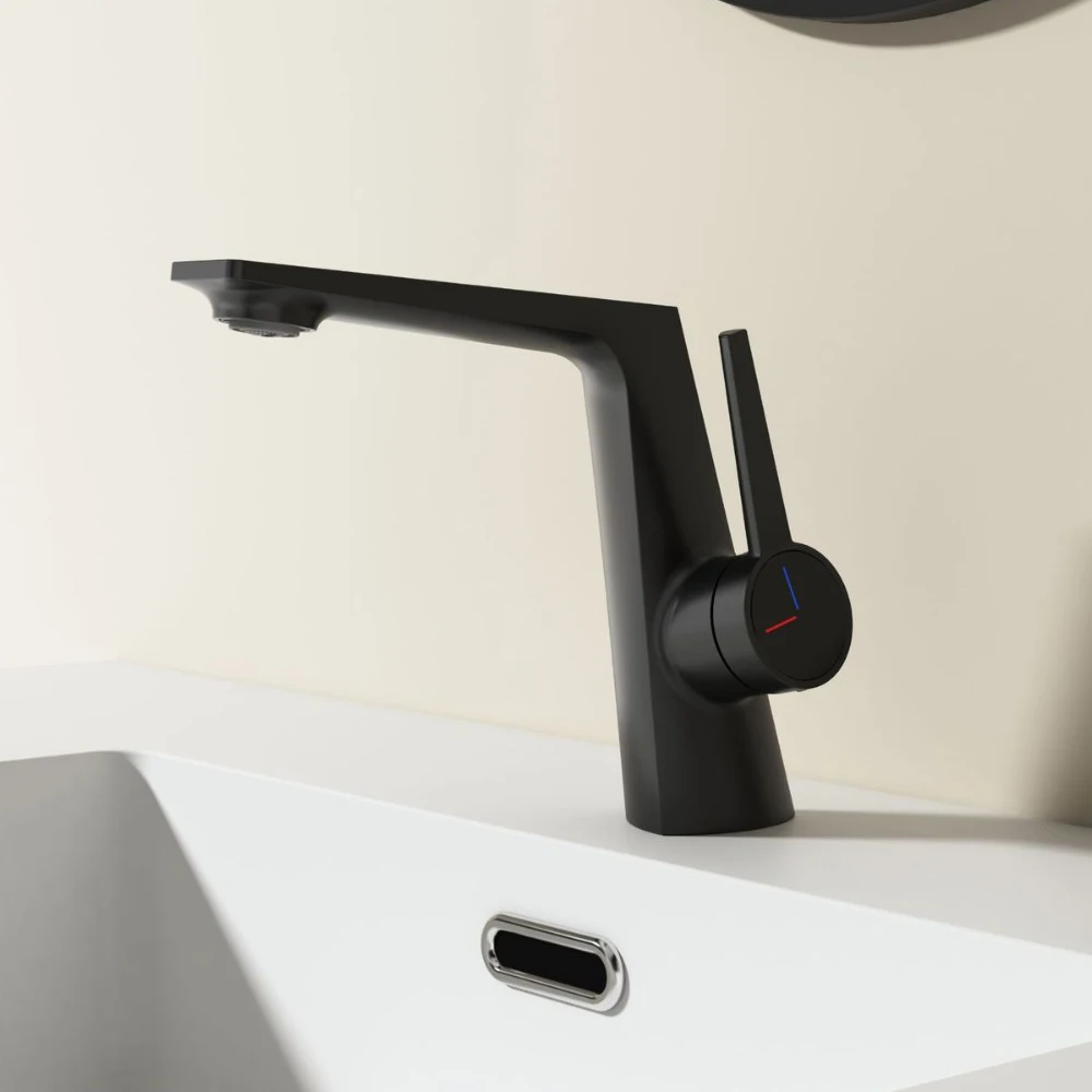 

M Boenn Hot Cold Rose Gold Bathroom Vanity Mixer Basin Faucet Single Handle Balcony Washbasin Faucets Brass Bathtub Tap For Sink