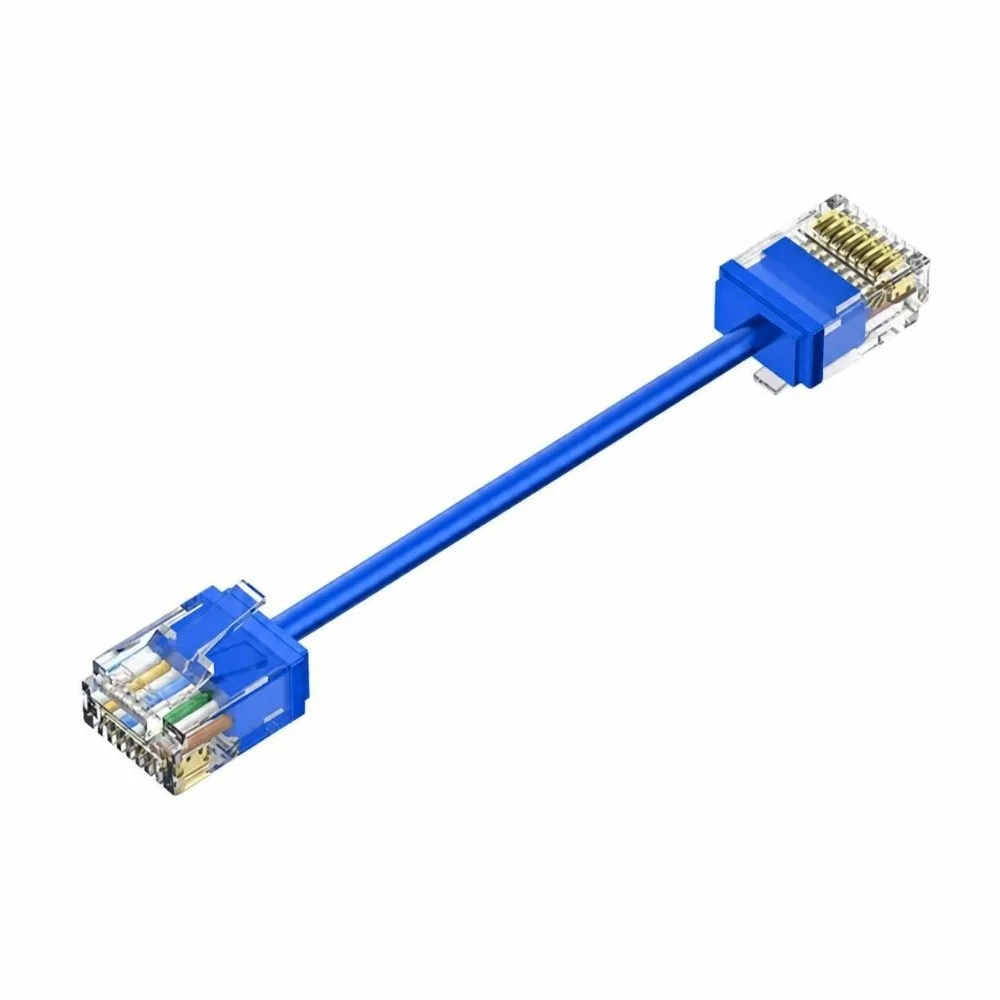 10pcs New 10Gbps CAT6a Ethernet Cable 550MHz 28AWG LAN Network Cord Super Light Slim UTP Patch Cable Laptop Use