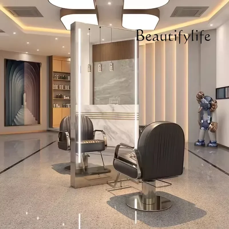 

J Зеркало от пола до потолка для парикмахерской, специальный зеркальный столик для парикмахерской из нержавеющей стали, высококачественное зеркало для стрижки всего тела