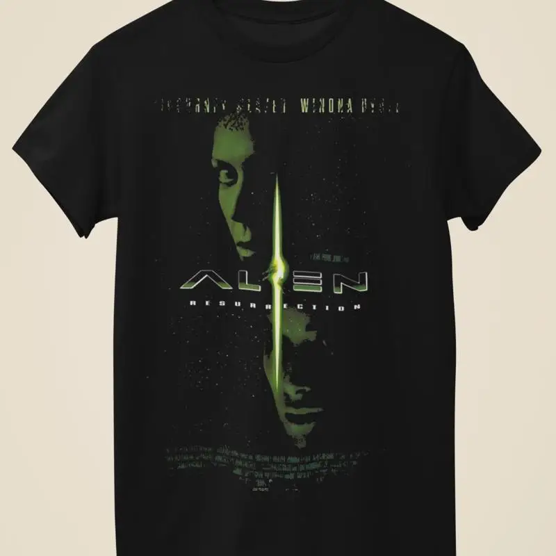 Alien Resurrection Movie Poster Inspired Black T Shirt