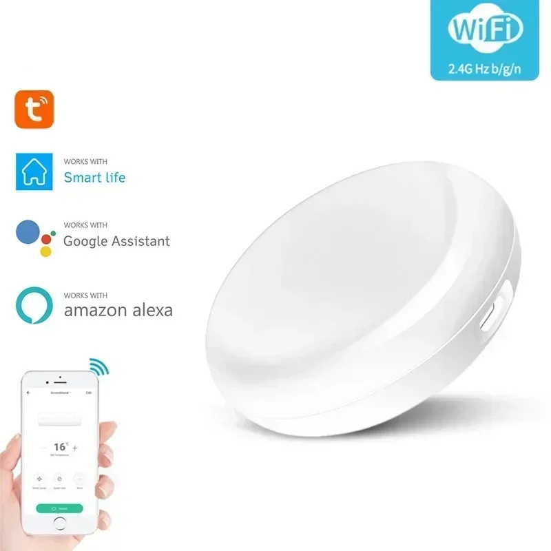 

TUYA WiFi IR Remote Control, Voice Control, Personalised Schedule, Set Your Appliances On/Off According To Your Needs