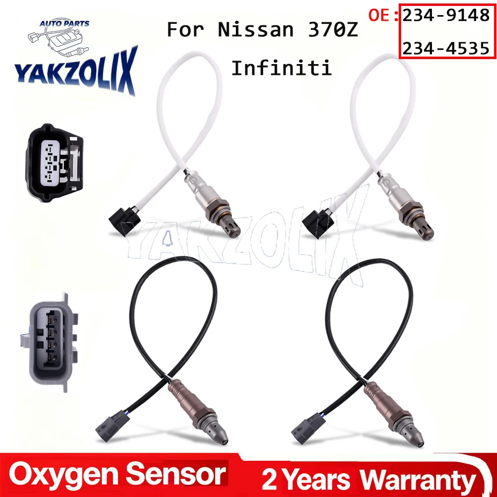 

4pcs For Nissan 370Z Infiniti Q40 Q50 Q60 Q70 Q70L QX50 QX70 2015 2016 - 2020 Up Downstream Oxygen O2 Sensor 234-9148 234-4535