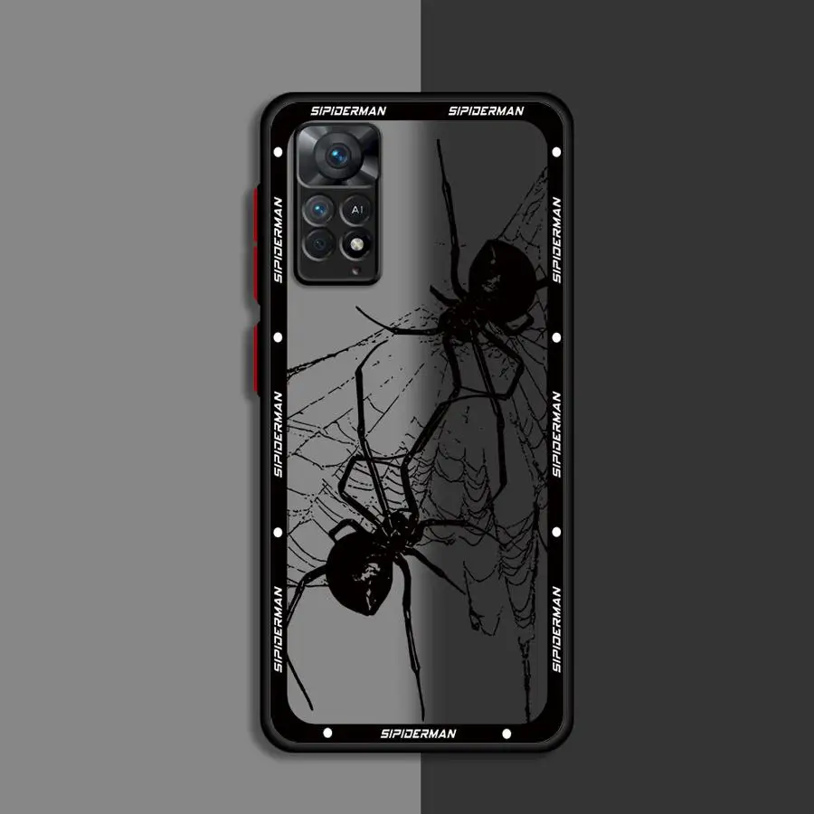 Marvel Sipiderman Logo Handyhülle für Xiaomi Redmi 12 12C 13C 5G 9 9A 9C 9T 10 10A A1 A2 Plus K40 Pro Bumper Matte Cover