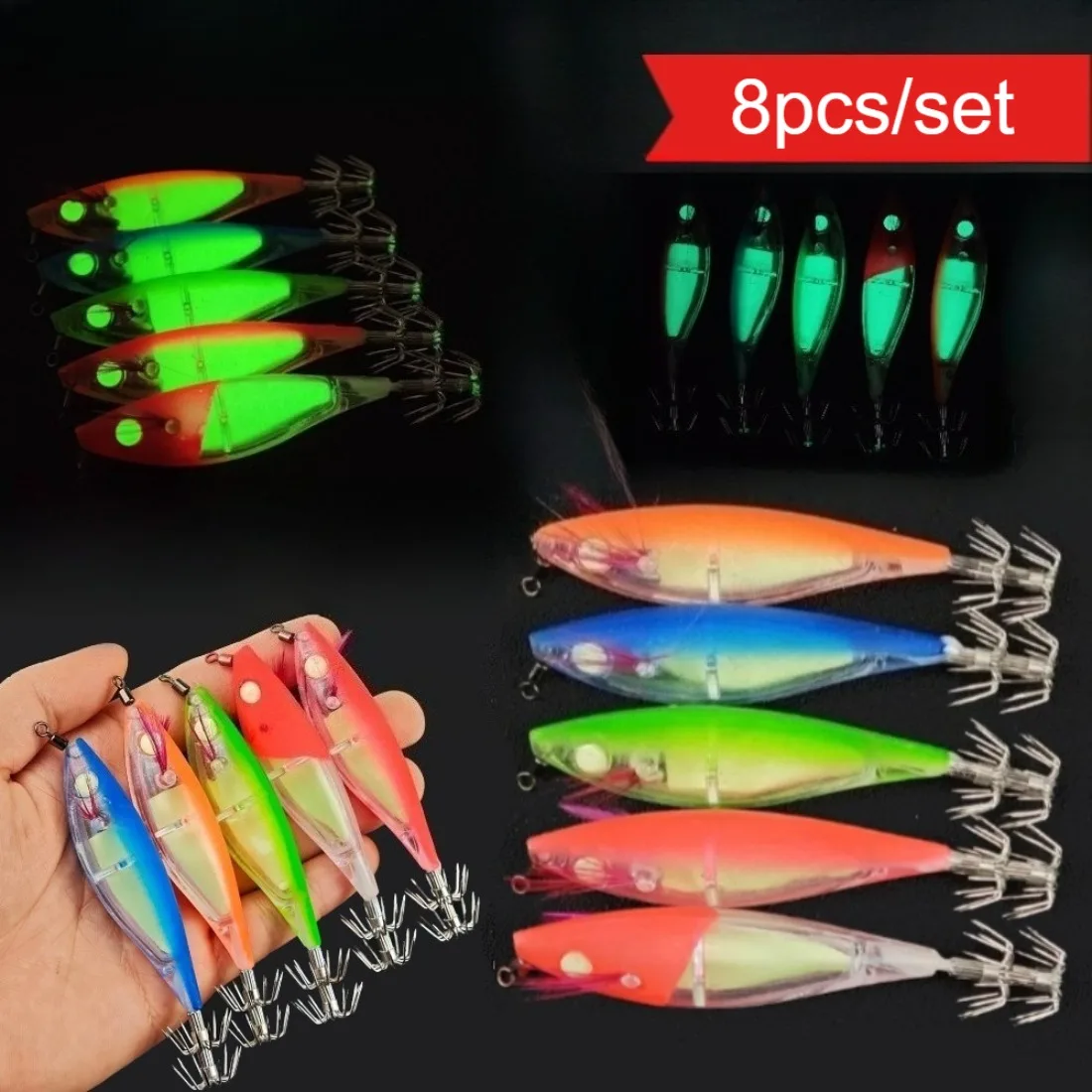 8Pcs Horizontal Squ…