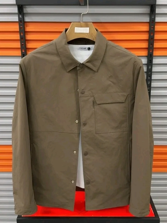 

High Quality Men's Spring Autumn Jacket New Style Collared Outerwear Fashionable Versatile Stylish Lightweight Luxury