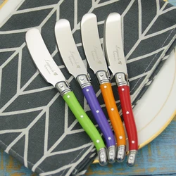 4-6pcs Laguiole Butter Cheese Spreader Cake Cutter Slicer Rainbow Mini Caking Pasty Tool Kitchen Bar Restaurant Cafe Helper Kids