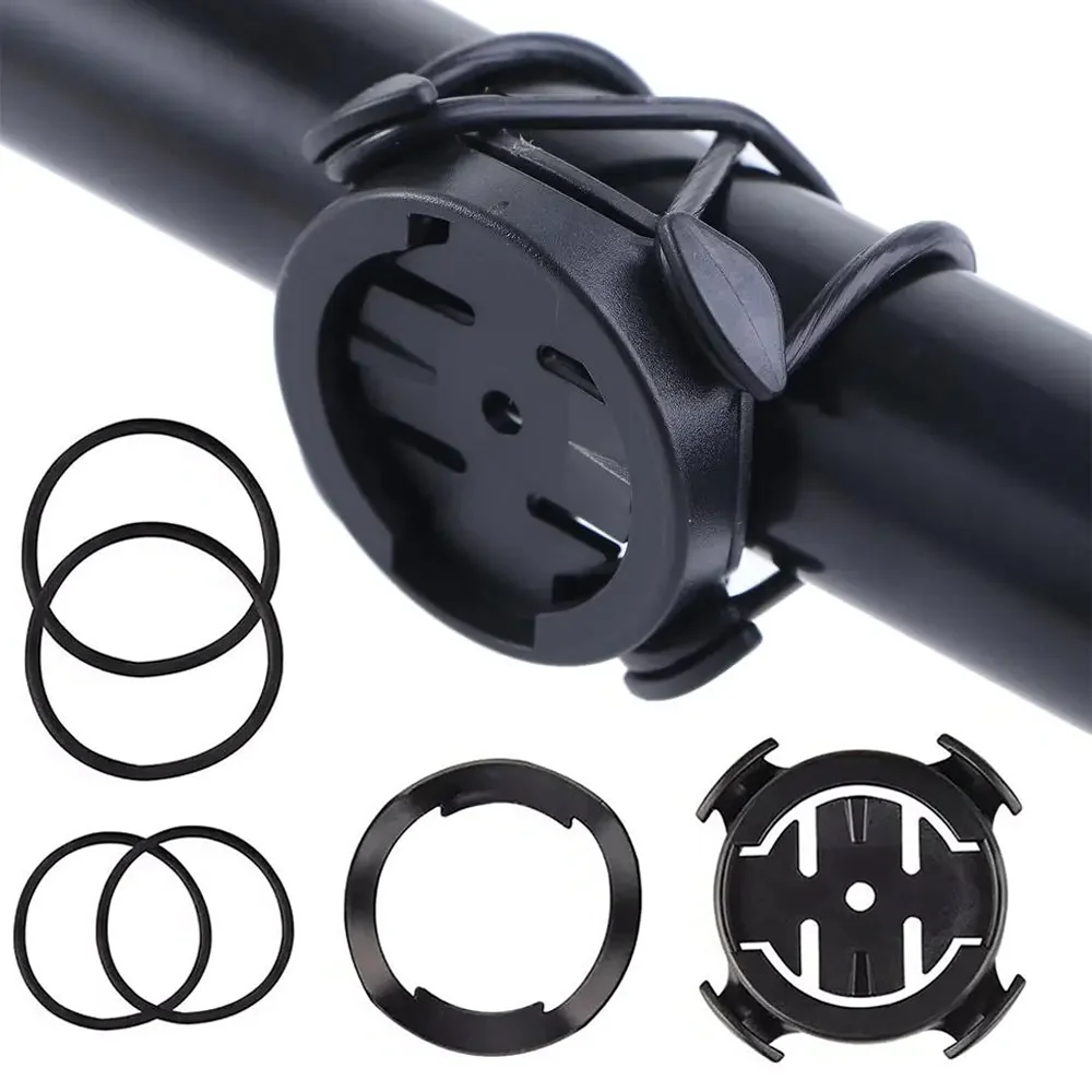 

Bike Computer Mount Holder with Dual Strap Speedometer Bracket Cycling Adjustable Stopwatch Adapter for Mountain Road Bicycles