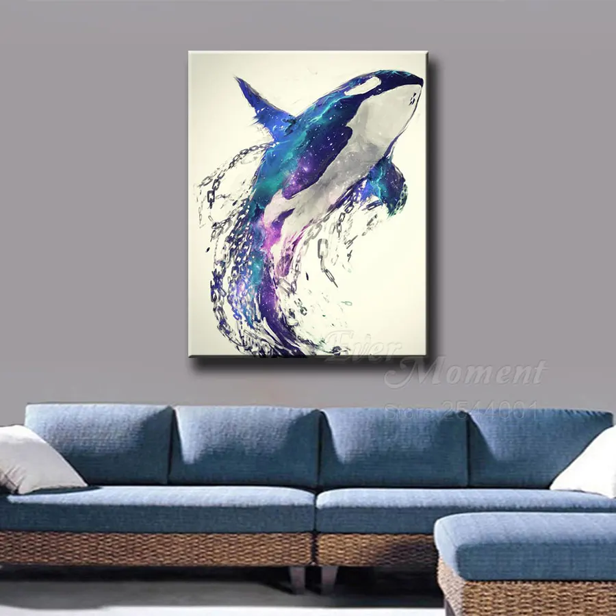 Ever Moment Diamond Painting Dolphin Round Full Square Drill Cross Stitch Home Decorations 5D DIY Mosaic S2F1622