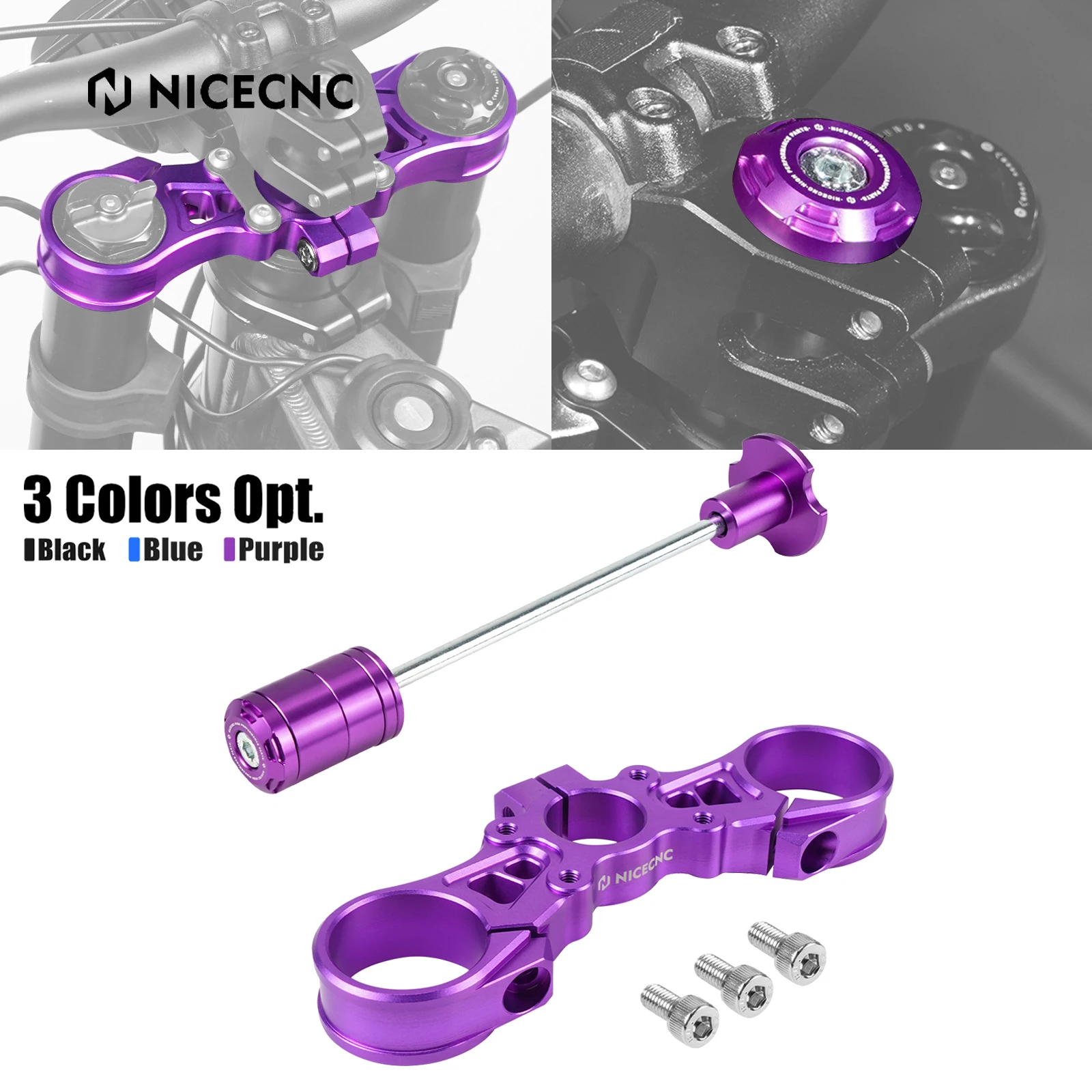 

NICECNC For Surron Light Bee X Sur-Ron Light Bee S Upper Triple Clamp Top Link & Front Fork Suspension Core Electric Dirt Bike