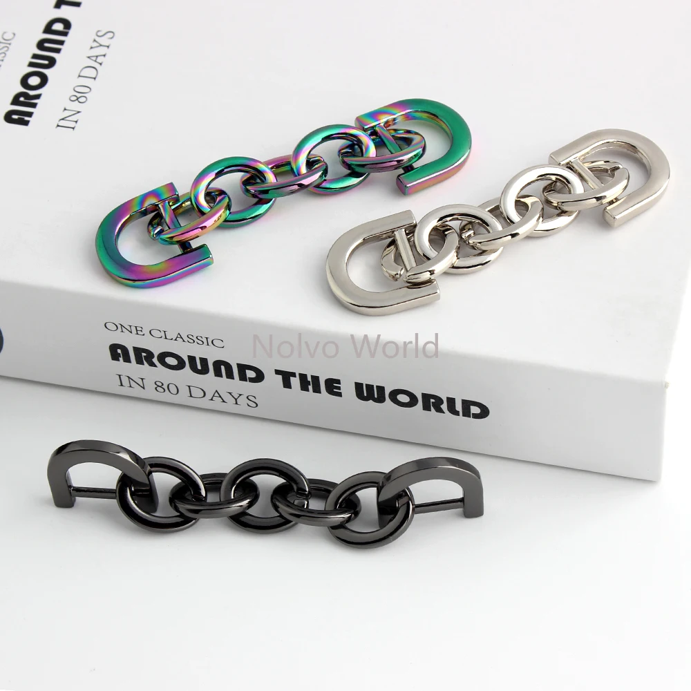 4/10/20PCS Length:10cm Metal Thick Chain For Friends Family Underarm Bag Shoulder Strap Handbag Simple Extend Handle Accessories