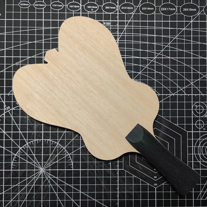 Irregular Shaped Palm-leaf Fan Table Tennis Racket Blade Ayus Big Core Spruce Ayus Koto Structure Professional Ping Pong Paddle