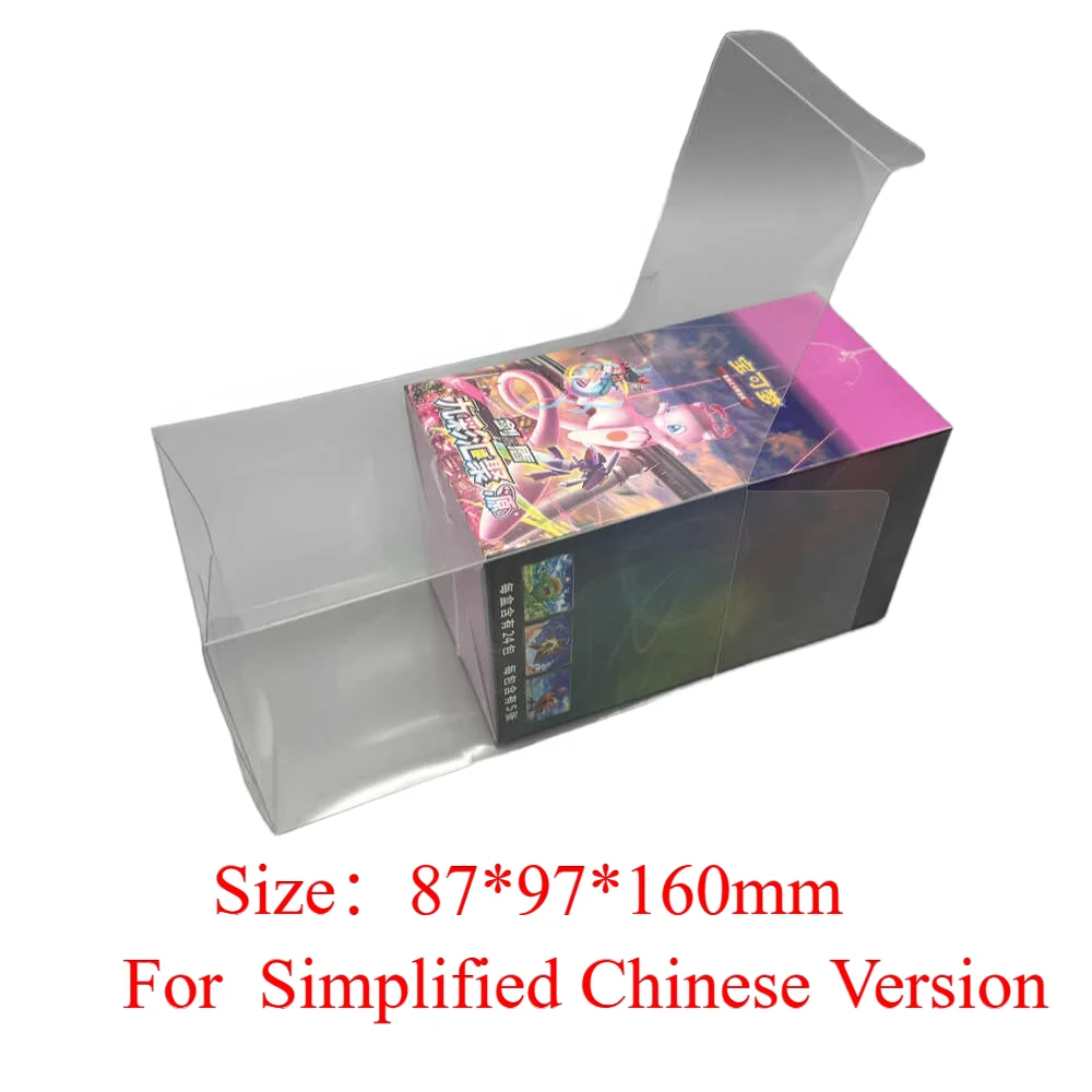 Boîte PET pour carte Pokemon PTCG, neuf couleurs, bouclier épée Gathering6.0, coque de remplacement