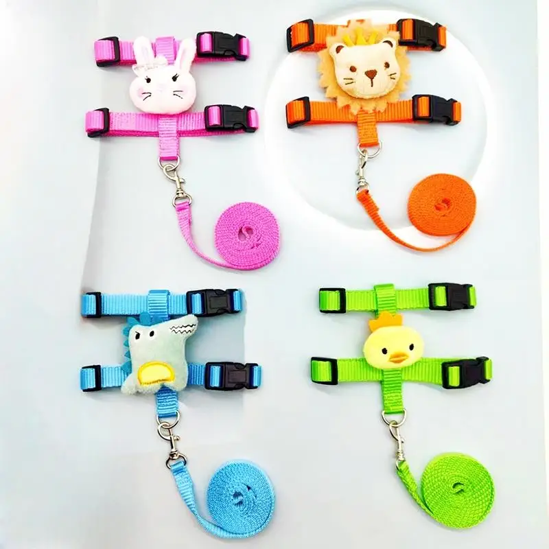 مجموعة أرنب ومقود قابلة للتعديل للحيوانات الصغيرة Ferrets Piggies القنافذ المشي في الهواء الطلق ديكورات لطيفة #1