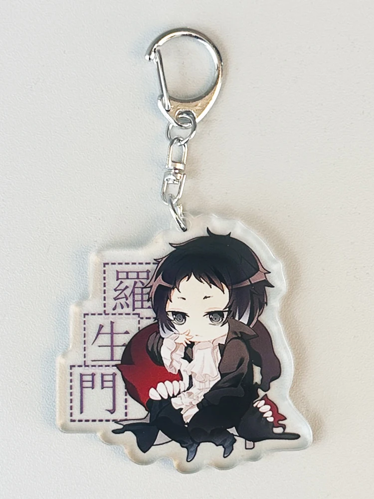 Anime Bungo Stray Dogs Nakahara Chuya Ryunosuke Akutagawa Nakajima Atsushi Cosplay Acrylic Keychain Schoolbag Pendant Delicacy