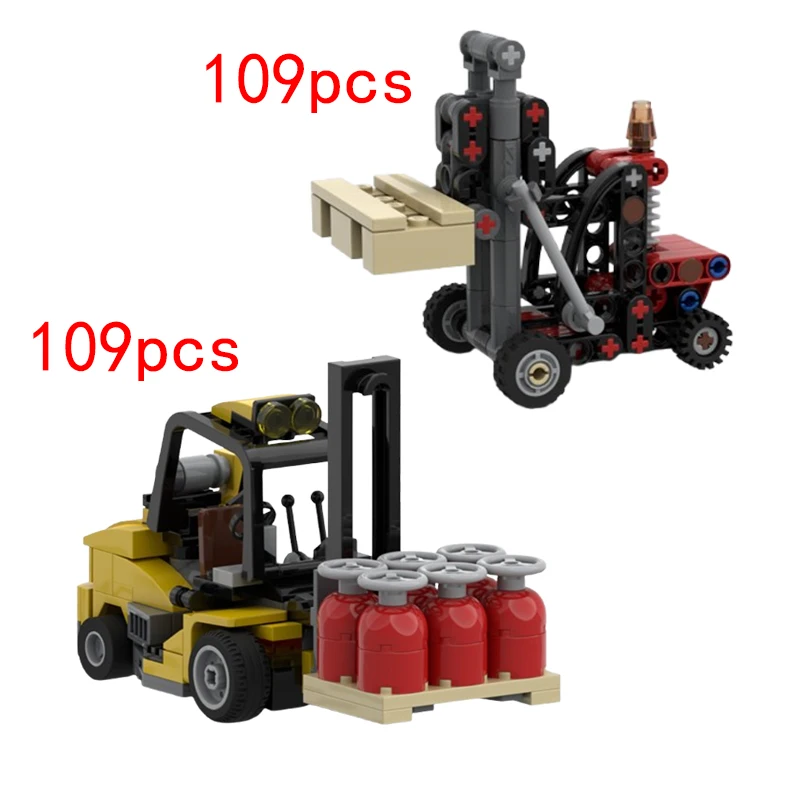 

Spot MOC-57739 109pcs153524 small particle assembly building blocks industrial forklift model toy gift set ornaments