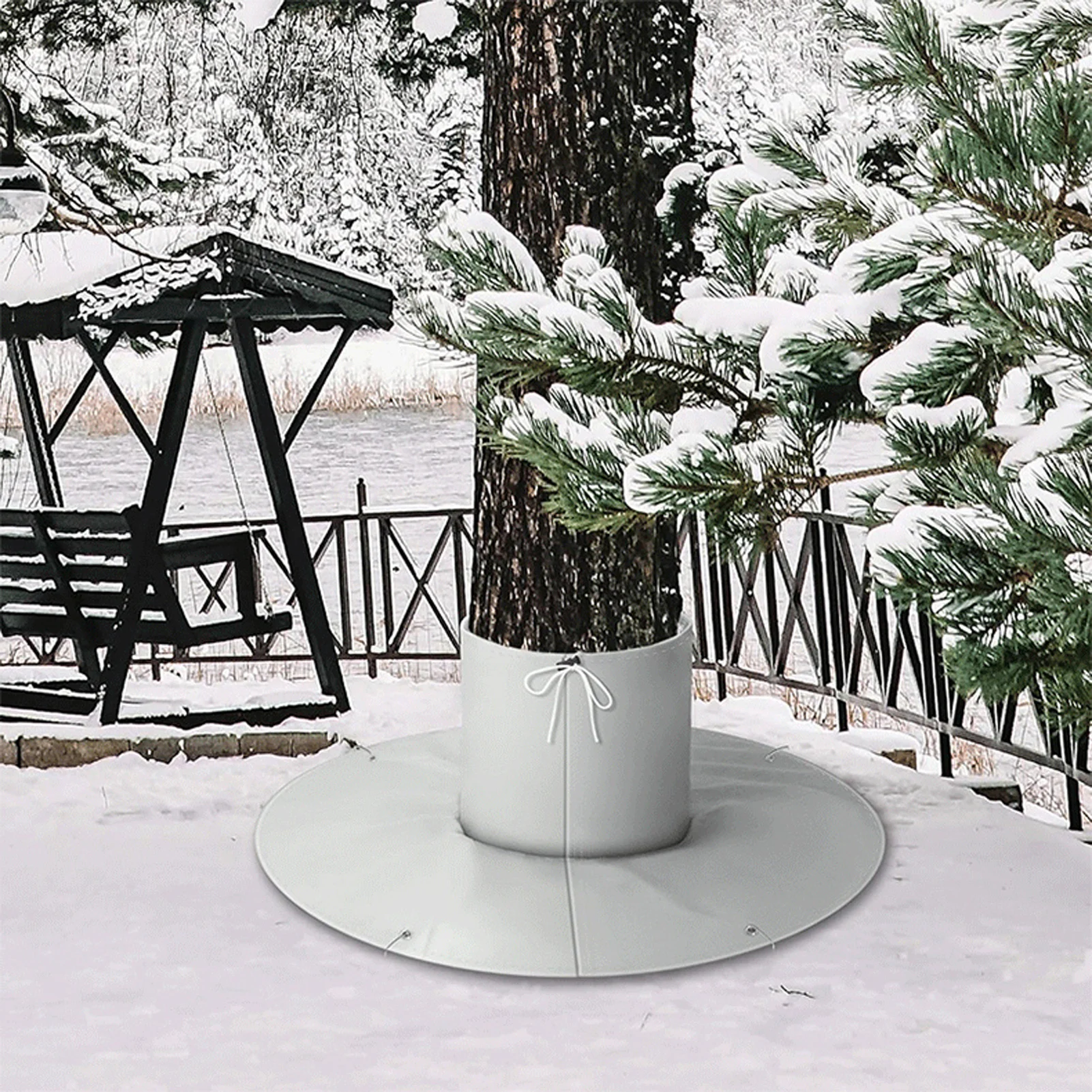 Winter Palm Tree Root Protector Cover Adjustable Size Waterproof Winter-Proof Tree Wraps for Winter Plants Protection Bag