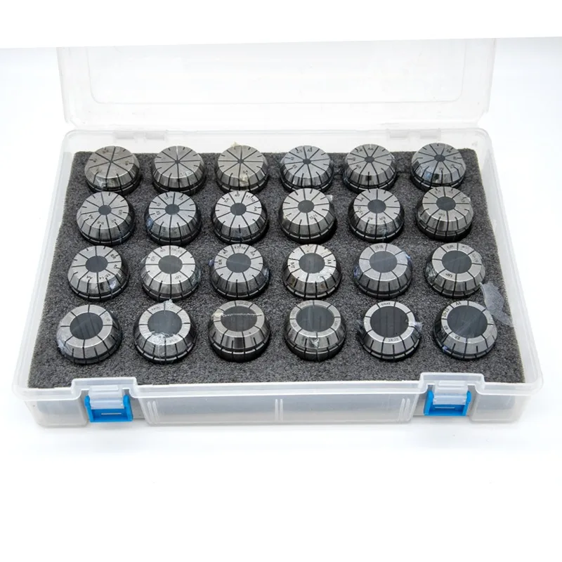 KT أداة ER11 ER16 ER20 ER25 ER32 ER40 مجموعة ER أسطوانة معدنية دعوى تشاك 0.015 0.008 مللي متر A AA ل CNC طحن أداة حامل النقش