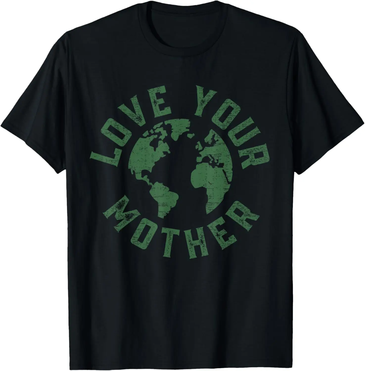 Earth Every Day Love Your Mother Planet Environmentalist T-Shirt 100% Cotton Trendy Y2K Short-Sleeve Tee – Soft, Quick-Drying, & Moisture-Wicking; Ideal for Sports or Casual Wear; Great Gift for Christmas or Halloween. Environmental.