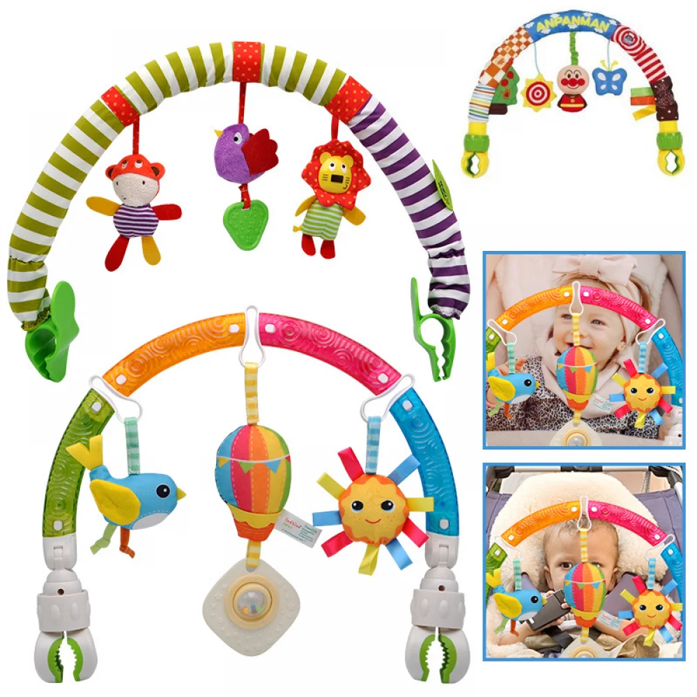 ทารกแขวน Rattle รถเข็นเด็ก Arch Crib คลิปจี้ตุ๊กตา Bell ตุ๊กตา Sensory Early การศึกษาของเล่นเด็กแรกเกิดคริสต์มาสของขวัญ