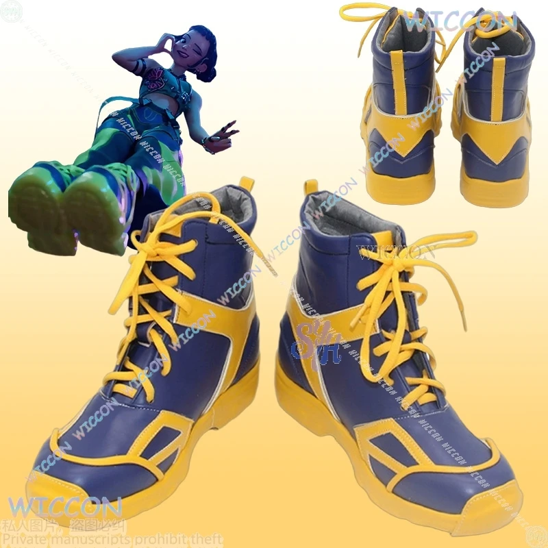 

Anime Movie Kpop Demon Zoey Cosplay Y2K Black Yellow Shoes Costume Fashion Role Play Performance Props Halloween Christmas 코스프레