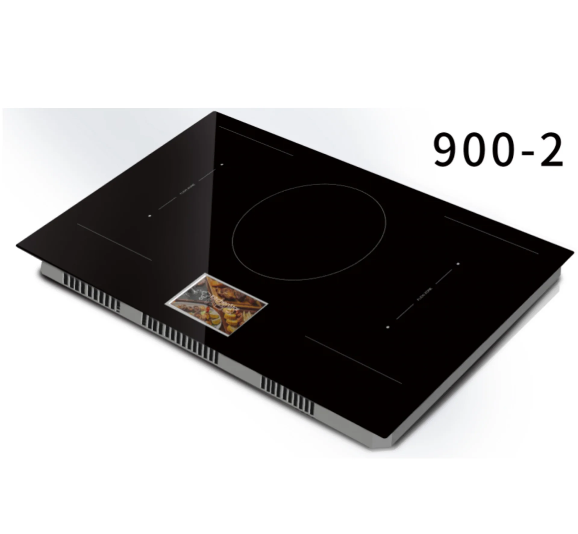 5 Zone 36" TFT Screen Induction Hob WiFi Function 4.3" Monitor Electric Cooktop Built-in Household Installation electric  Power