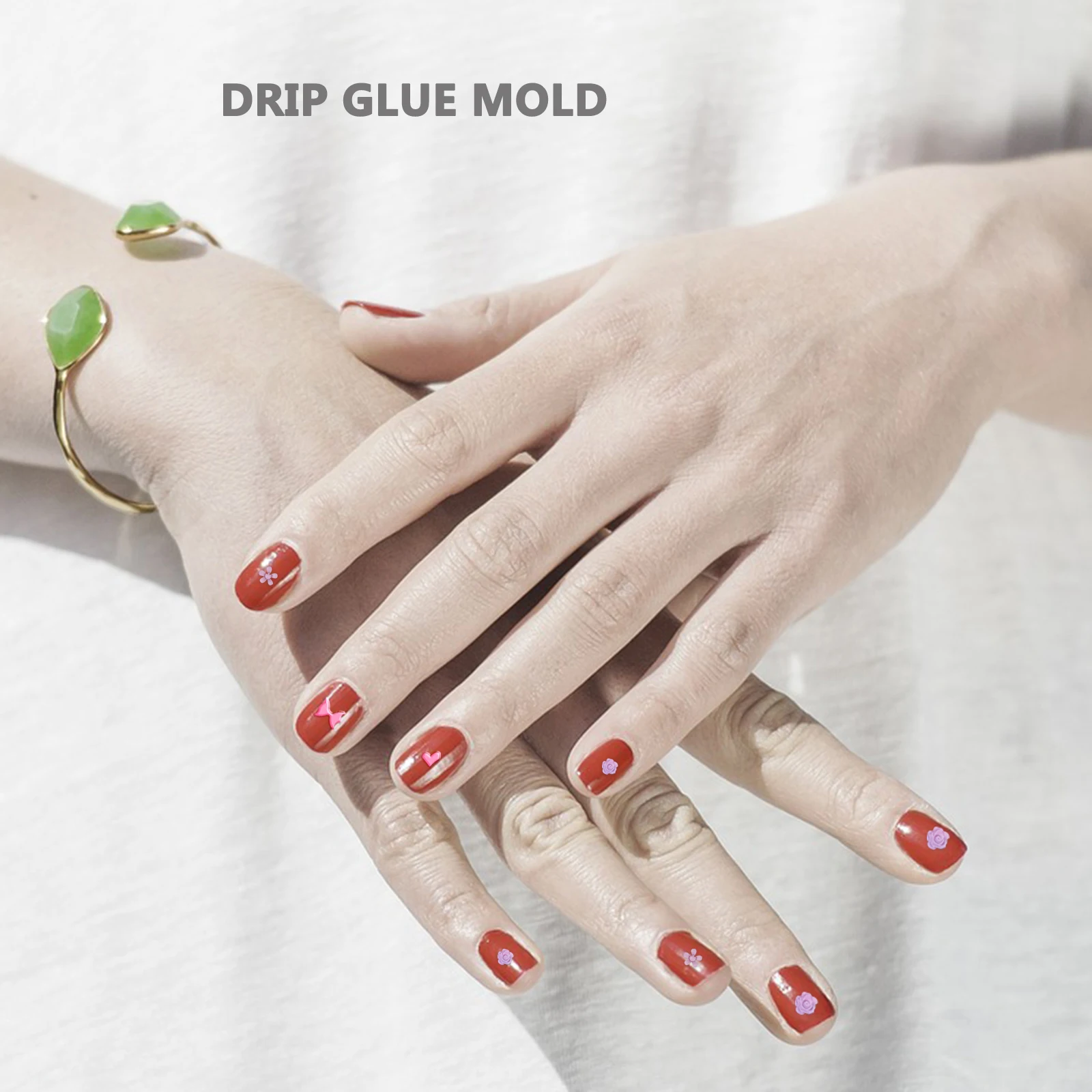 

4Pcs Reusable Nail Art Silicone Molds Floral Design DIY Mold for Clay Earrings Resin Jewelry Making Craft Templates