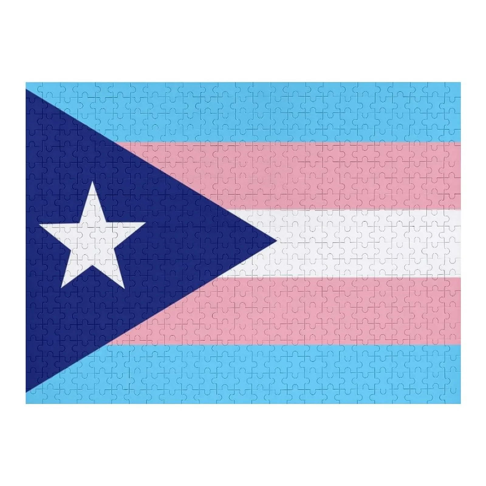 

Пуэрто-Риканский флаг Транс-прайд Пазл для детей Имя Деревянная игрушка-головоломка