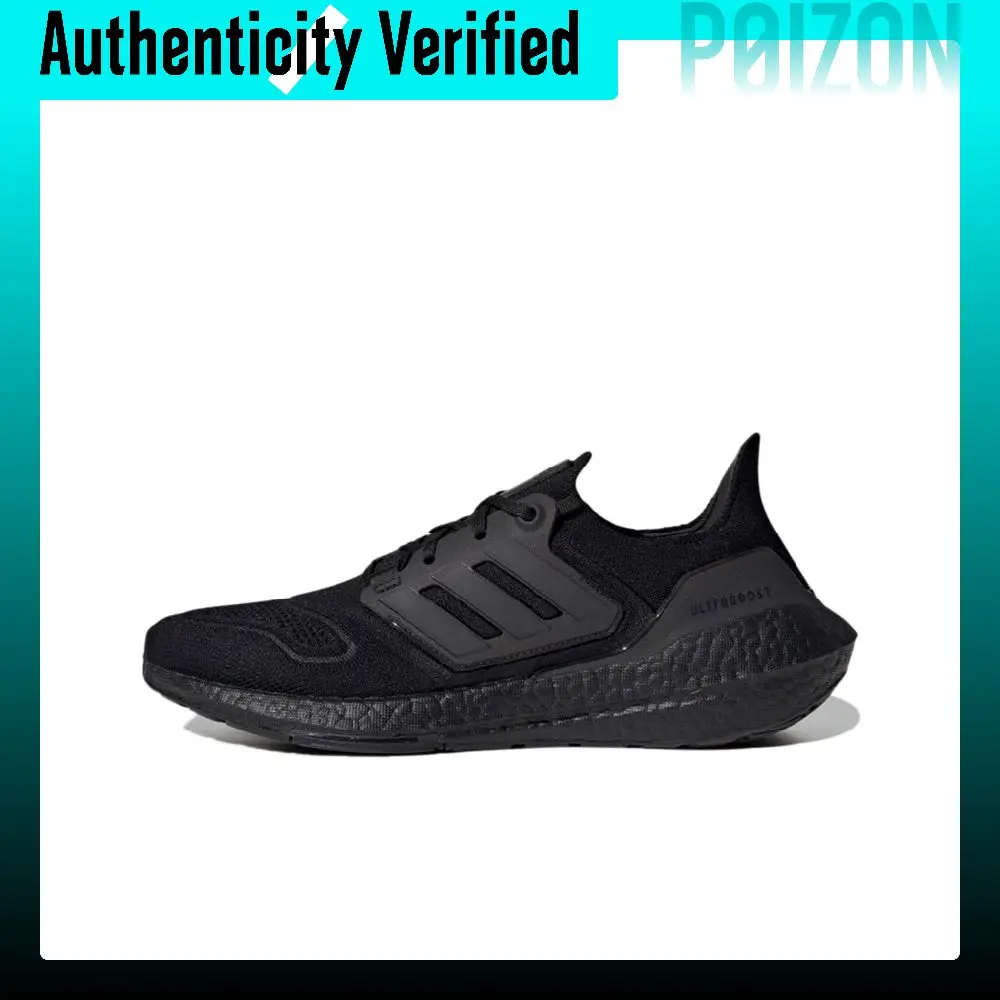 Adidas Ultraboost 22 Fabric Cushioning Abrasion Resistant Low top Running Shoes Unisex Carbon Black GZ0127