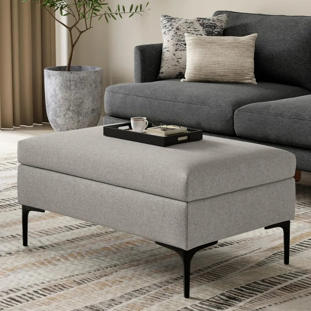 Rectangular Coffee Table with Lift Up Lid - 36 Inch Storage Ottoman