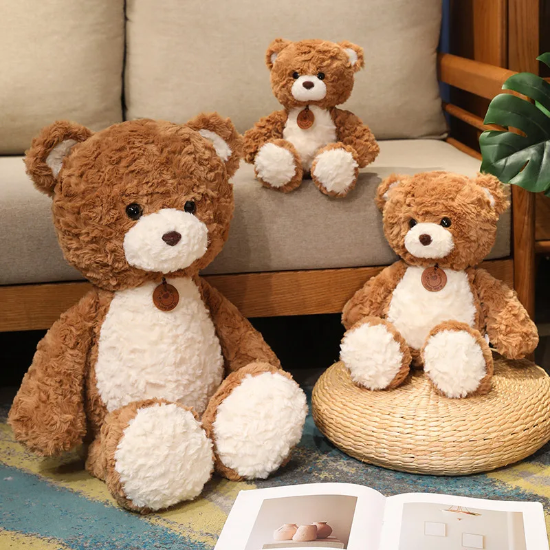 Jouet en peluche ours renard mignon, dessin animé doux, Panda rouge, poupée en peluche, cadeau d'anniversaire