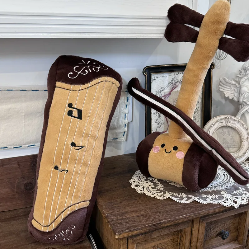 Jouets en peluche de musique créative et mignonne, Saxophones doux, guitares, symboles Pipa, poupées en peluche, Instruments de musique, cadeaux pour enfants
