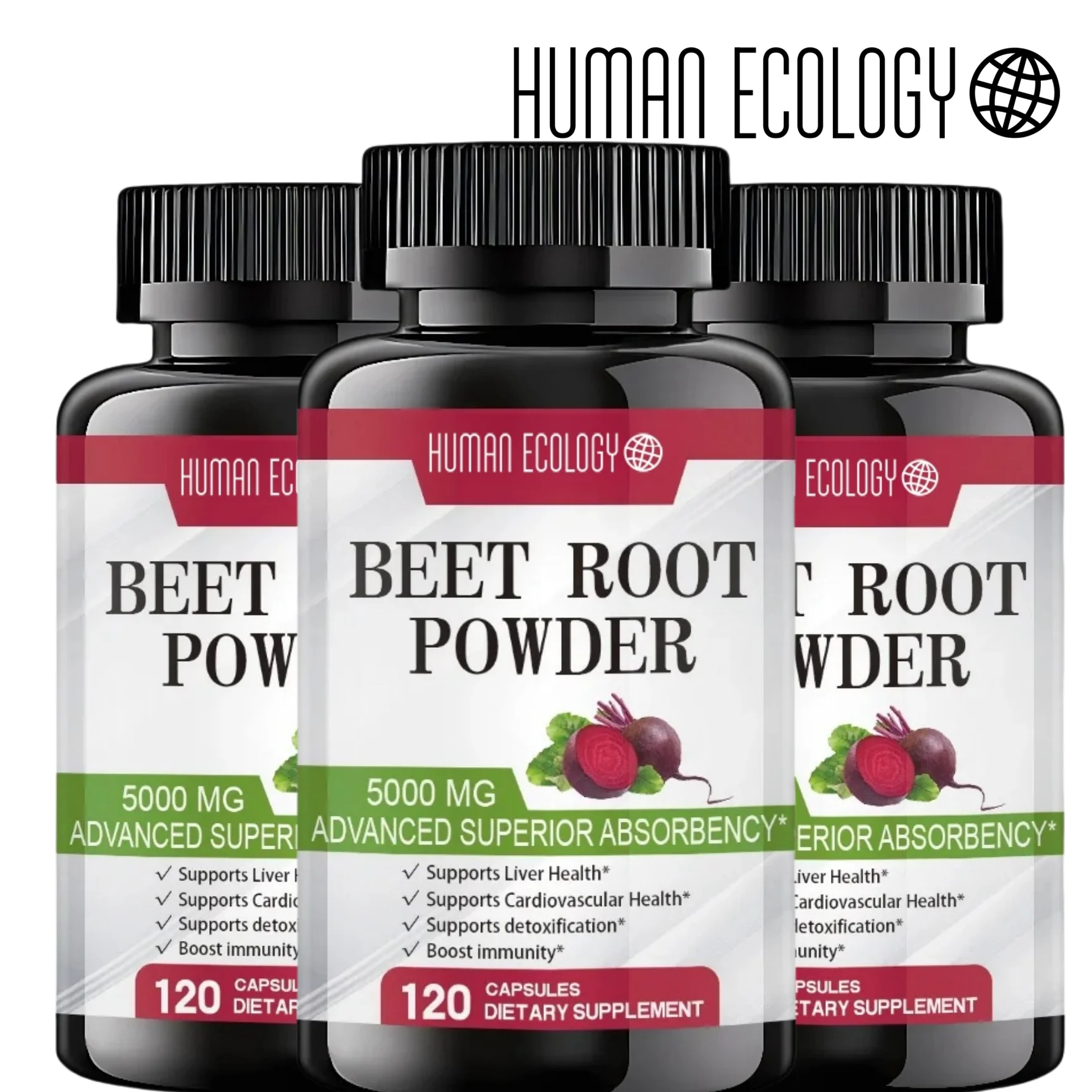

Premium Organic Beetroot Powder 3000mg with Black Pepper for Enhanced Absorption Energy Boost