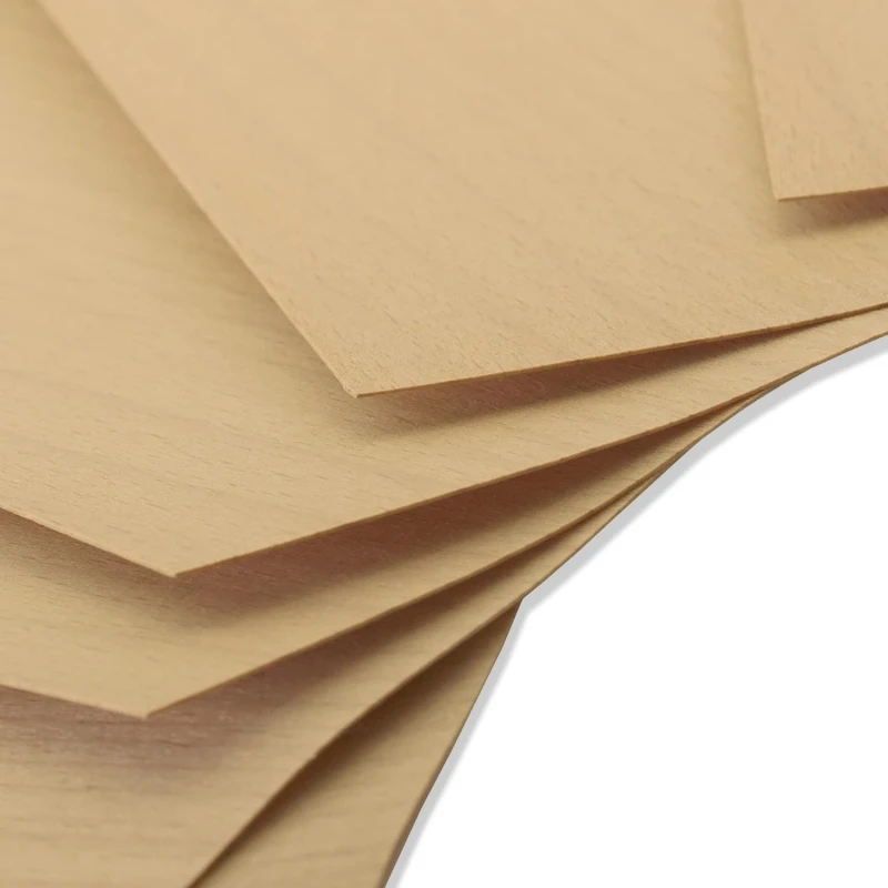 Natural Beech Veneer Chips x 24PCS, Thickness 0.4mm Approx, Suitable for Model Making and Crafts, Untreated Wood Sheets Combo