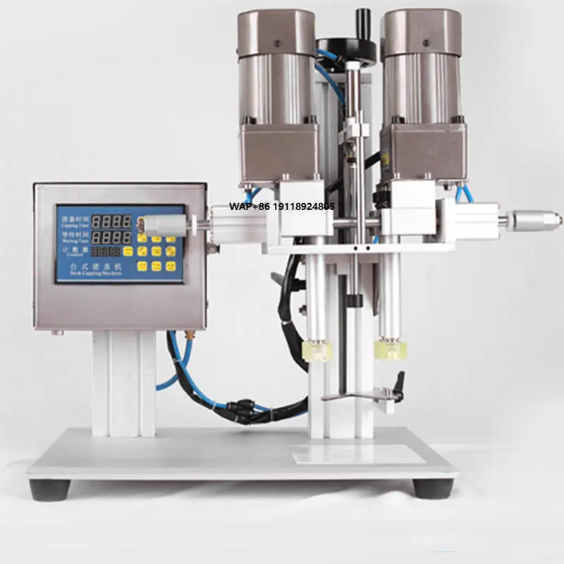 

Semi Automatic Electric Plastic Glass Bottle Cans Jar Screwing Capping Sealing Packing Machine