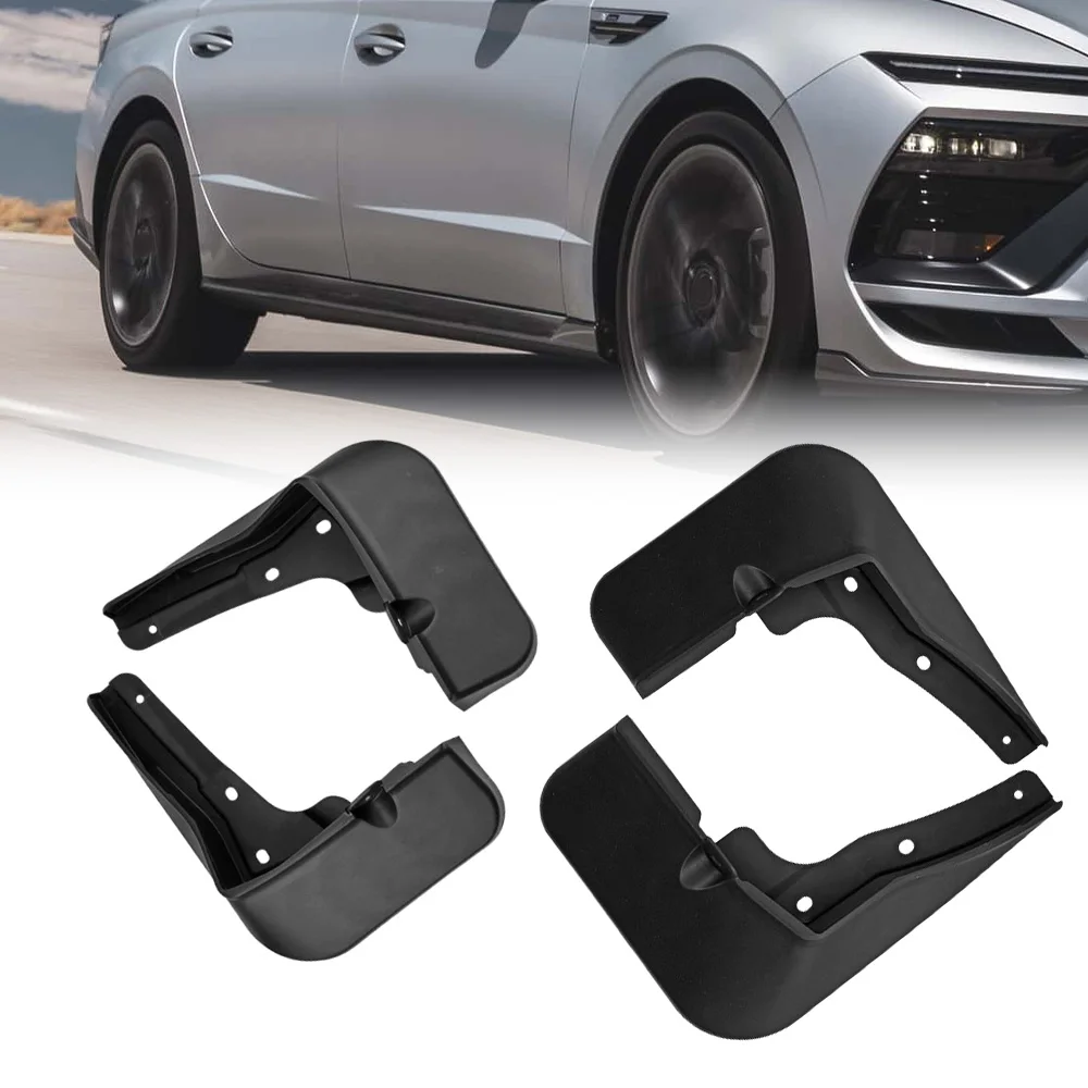 

4 шт. для Hyundai Sonata (не для N-Line) 2024-2025, автомобильные брызговики, брызговики на крыло, аксессуары для брызговиков