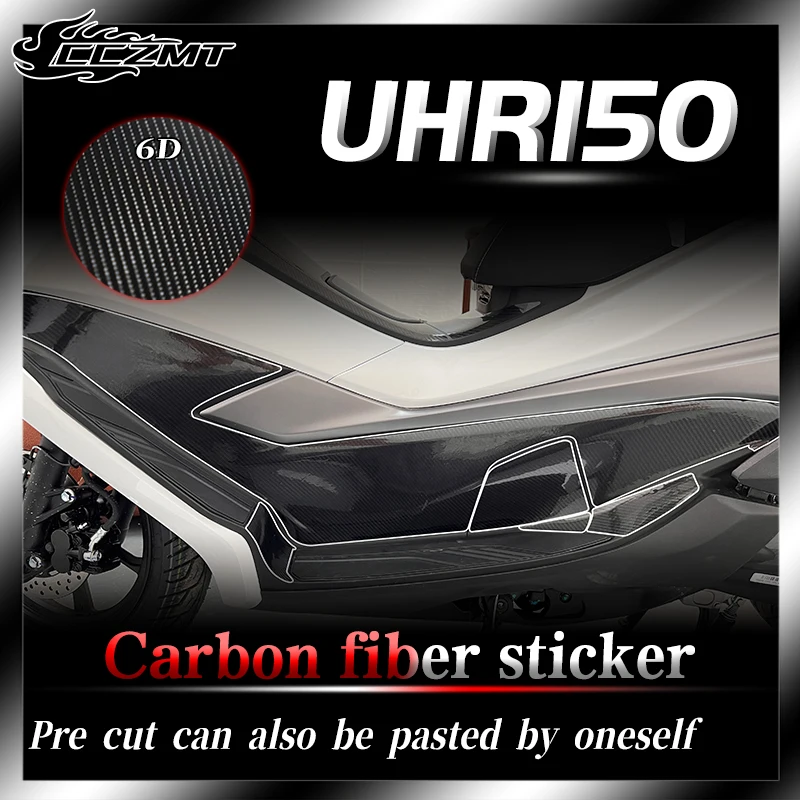 For Haojue UHR150 stickers 6D carbon fiber protective stickers body film waterproof stickers and modified accessories