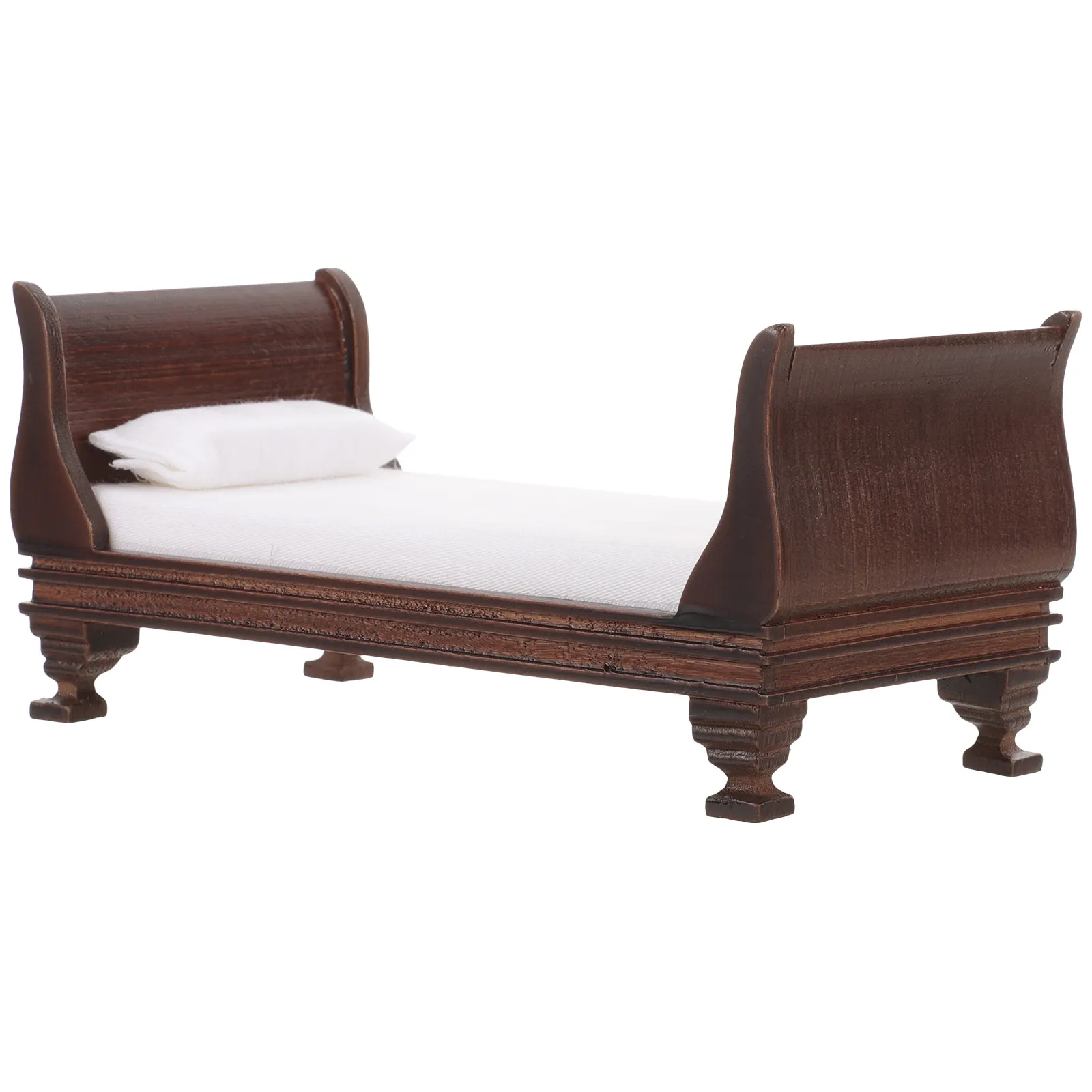 

House Mini Dollhouse Bed Model Single for Miniatures Toy Furniture Bedroom